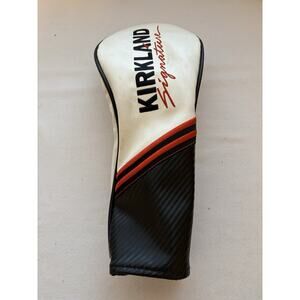 Kirkland Signature Driver Head Cover Golf Headcover Black White Red Stripe